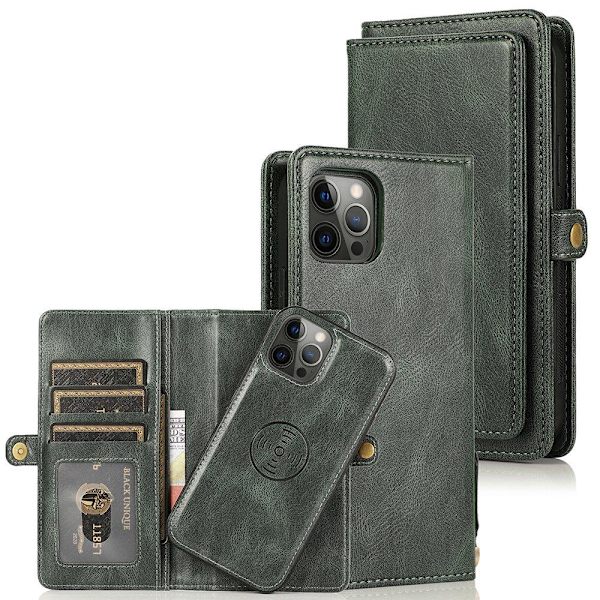 iPhone 13 Pro Max - Elegant Praktiskt Plånboksfodral Svart