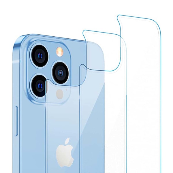3-PACK iPhone 13 Pro Skjermbeskytter Bakside 0,3 mm Transparent/Genomskinlig