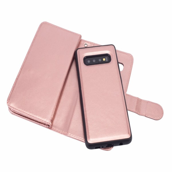 Samsung Galaxy S10E - Effektfullt Plånboksfodral rosa Rosaröd