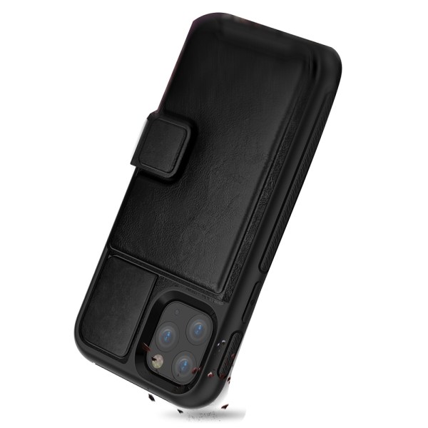 iPhone 11 - Robust Skal med Kortfack Brun Brun