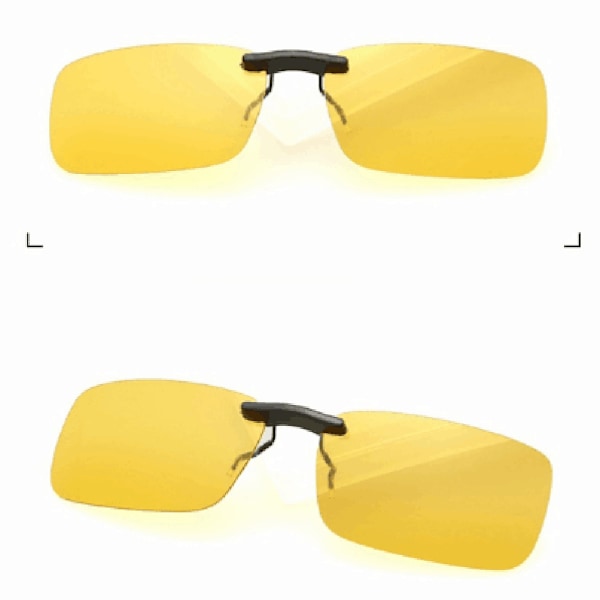 Praktiska Clip-on Solglasögon Silver