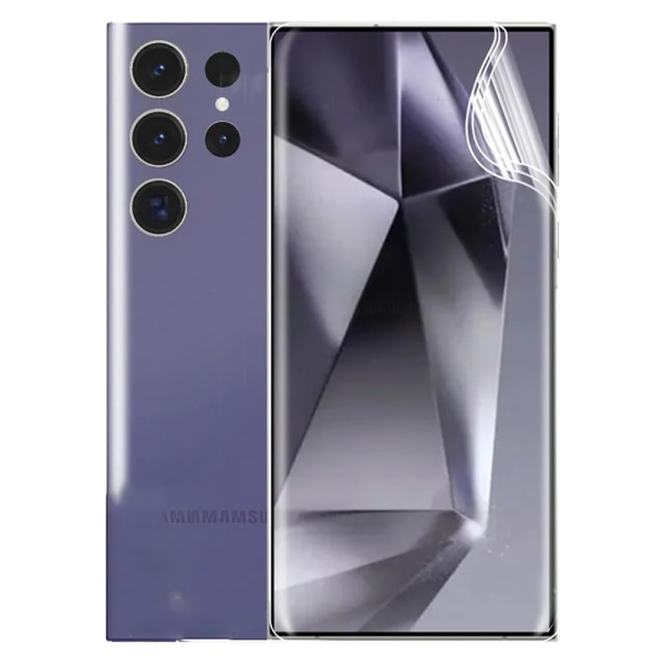 2-PACK - Samsung Galaxy S24 Ultra - Hydrogel Skärmskydd HD 0,2mm Transparent