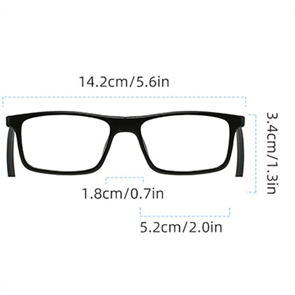Exklusiva Hängande Läsglasögon med Magnetiskt Fäste - TR-materia Svart +4.0
