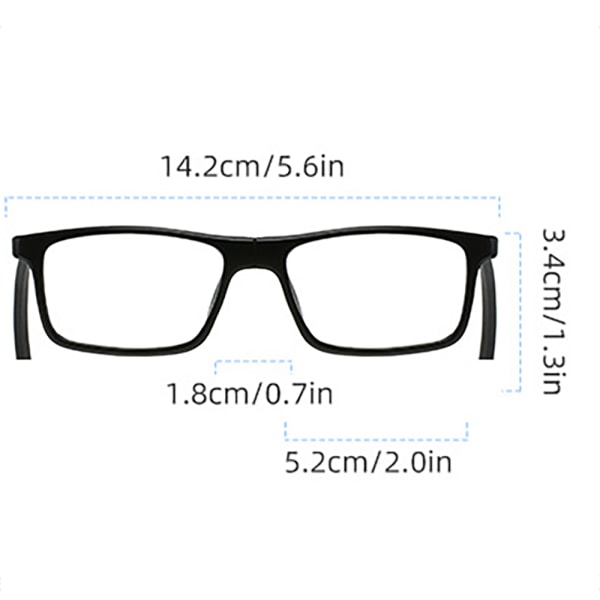 Exklusiva Hängande Läsglasögon med Magnetiskt Fäste - TR-material Grå +4.0