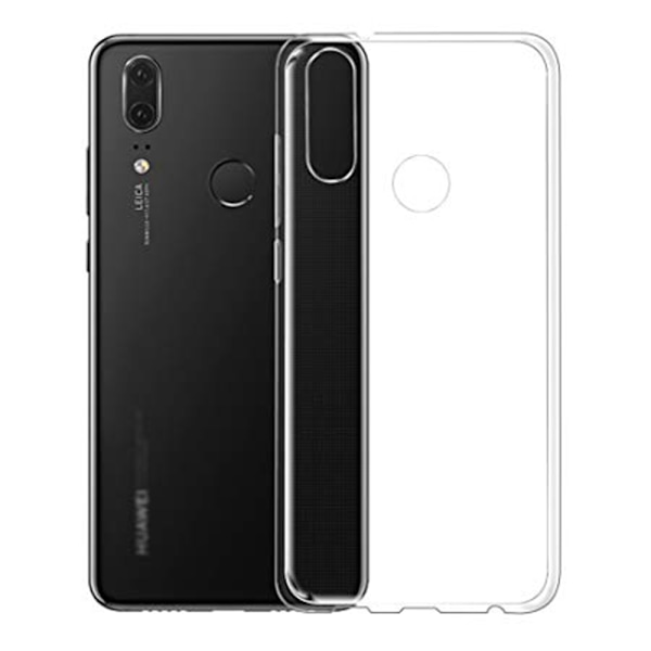 Huawei P20 Lite - Smart Skyddsskal i Silikon från FLOVEME Transparent/Genomskinlig