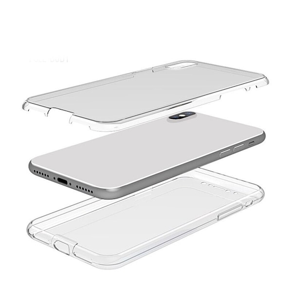 iPhone 11 - Skyddande Dubbelsidigt Silikonskal NORTH Transparent
