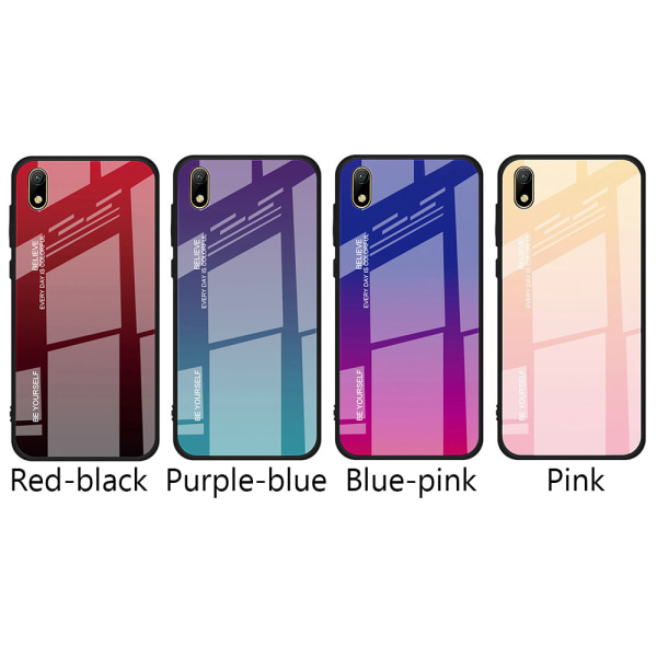 Huawei Y5 2019 - Effektfullt Skyddsskal NKOBEE Blå/Rosa