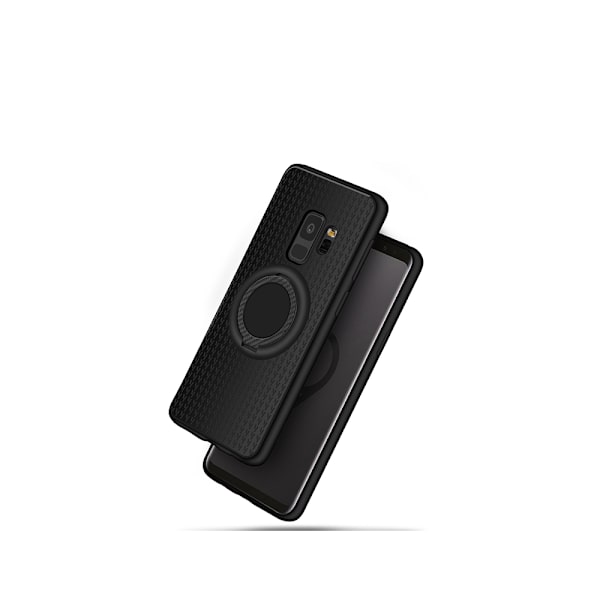 Stilrent Skal med Ringholder till Samsung Galaxy S9 Rosaröd