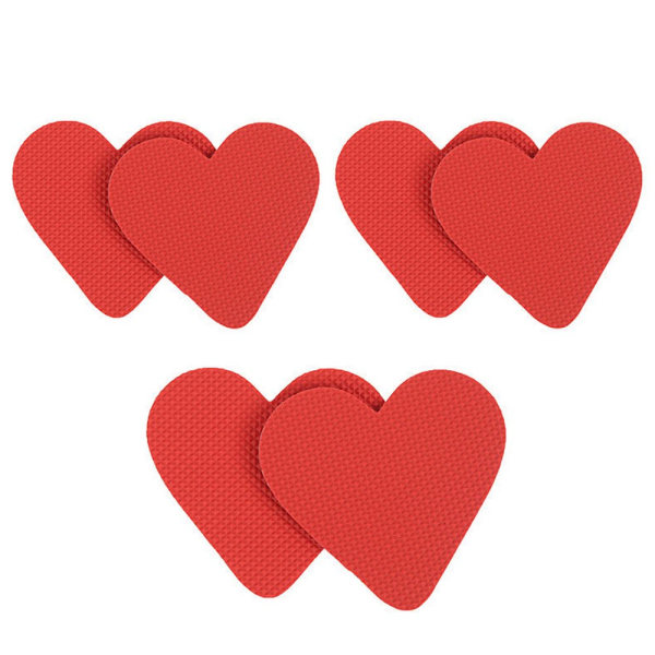 Praktisk Slidfast HEART Anti-skrid Röd