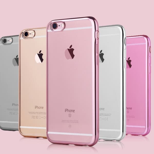 iPhone 6/6S Plus - Stilrent Silikonskal från LEMAN Silver/Grå Silver