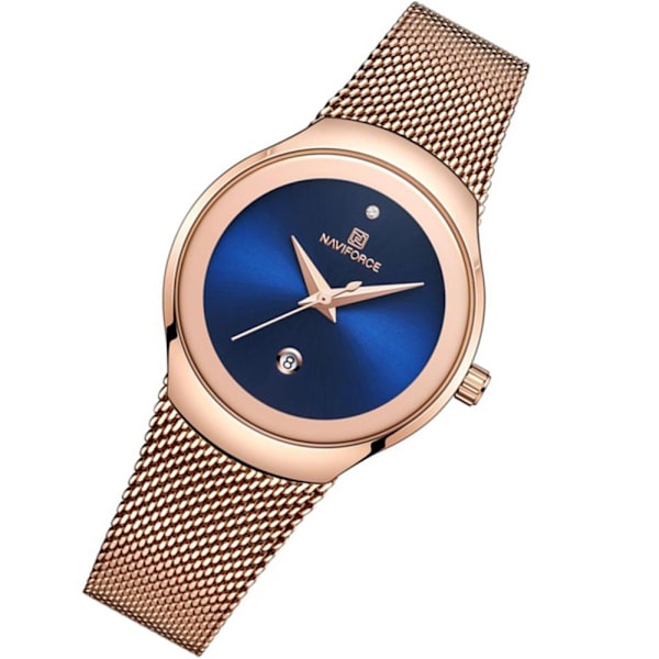 Elegant Super Slim Dam Klocka (NaviForce) Svart