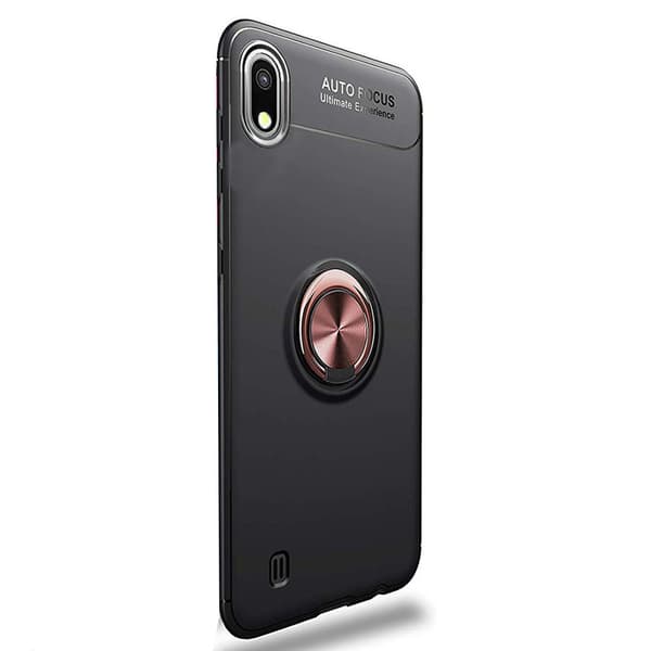 Auto Focus Skal med Ringhållare - Samsung Galaxy A10 Blå/Blå