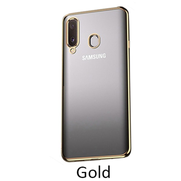 Samsung Galaxy A20E - Stilsäkert Floveme Silikonskal Guld Guld