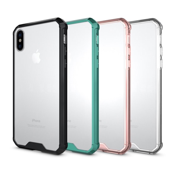 Elegant Hybridskal från LEMAN - till iPhone XS Max Rosa