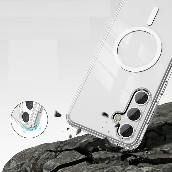 Galaxy S24 - Magnetiskt med stötskydd Transparent