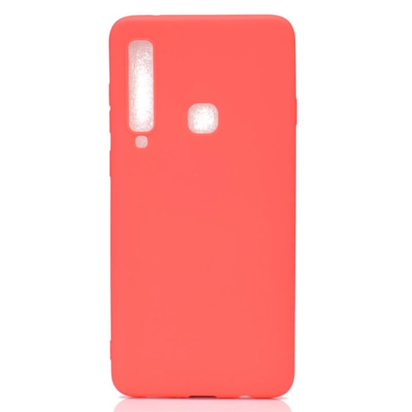 Samsung Galaxy A9 2018 - Stilfuldt silikonebeskyttelsescover (NKOBEE) Röd Röd