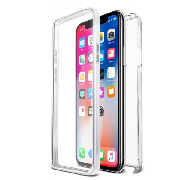 iPhone 11 - Suojaava kaksipuolinen silikonikotelo NORTH Transparent/Genomskinlig