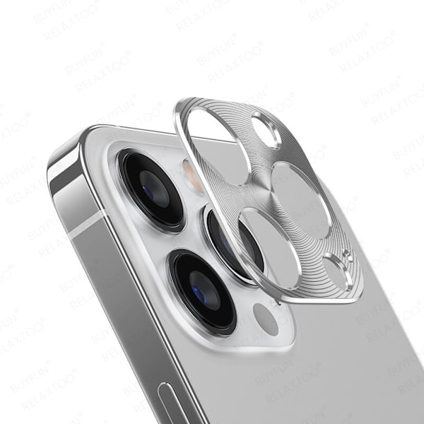 iPhone 12 Pro Kameraramskydd AK Alloy Linsskydd Blå