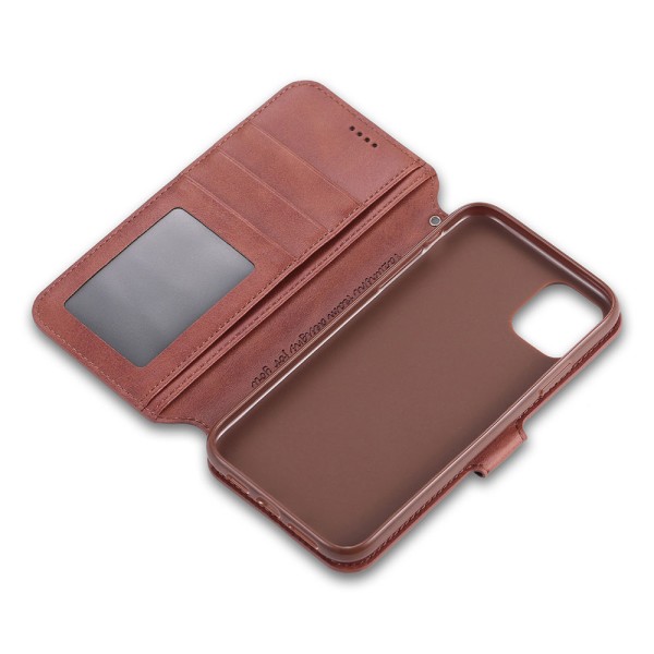 iPhone 13 Mini - Gjennomtenkt lommebokdeksel YAZUNSHI Brun