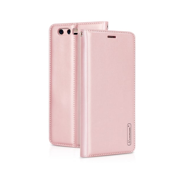 Hanmanin tyylikäs lompakkokotelo - Huawei P10 Plus Rosa