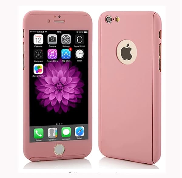 Stilrent Skyddsfodral f�r iPhone 6/6S  (Fram och bak) Grå