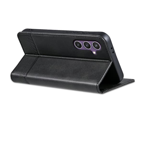 Samsung Galaxy S25 Fodral med Stativ & Kortfack Blå