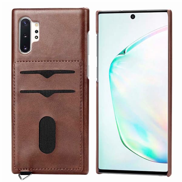 Elegant Skal med Kortfack - Samsung Galaxy Note10 Plus Grå Grå