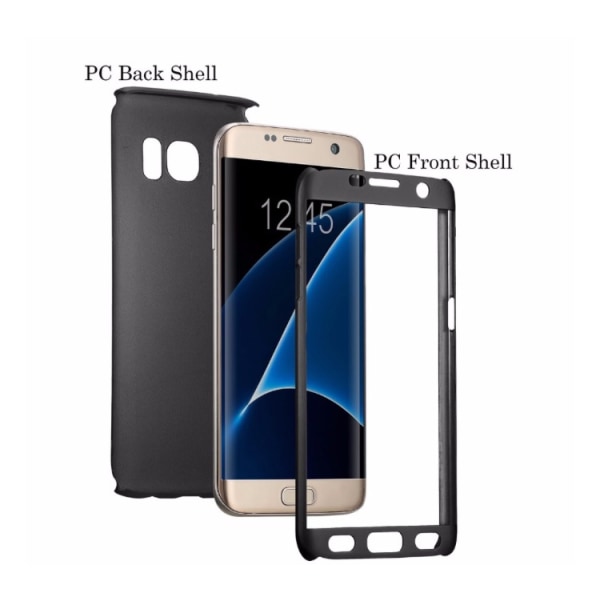 Praktisk beskyttelsesdeksel for Galaxy S7 edge (2 deler) Blå