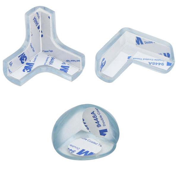 4-PACK / 8-PACK Smarta Hörnskydd Barnsäkerhet 8-PACK Rund form