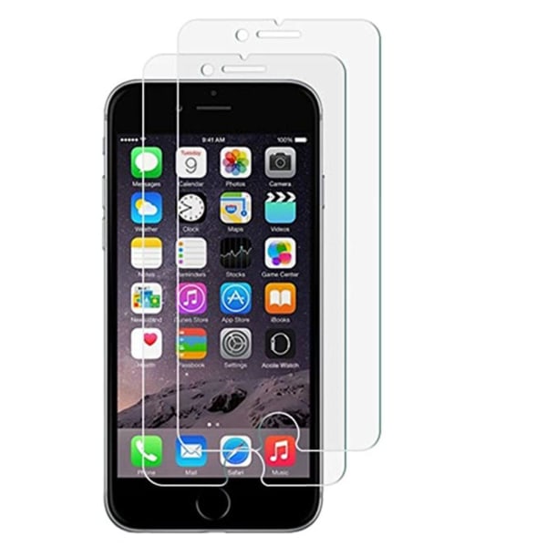 2-PAKK iPhone SE 2020 skjermbeskytter + kameralinsebeskytter HD 0,3 mm Transparent/Genomskinlig