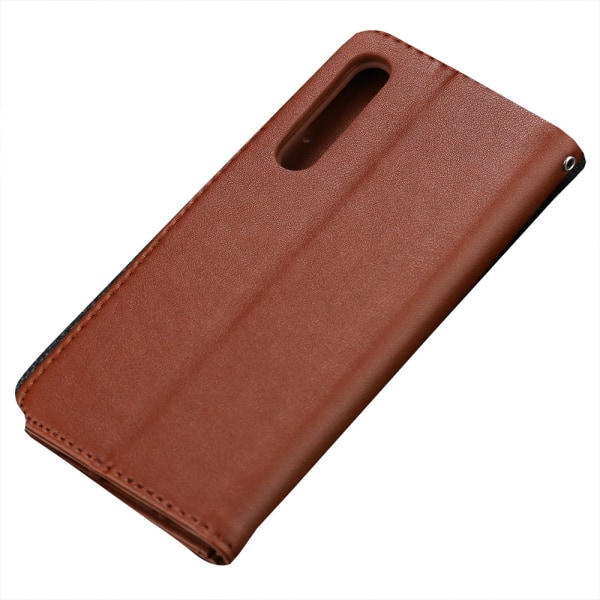 Skyddande Smart Plånboksfodral från Yazunshi - Huawei P30 Brun