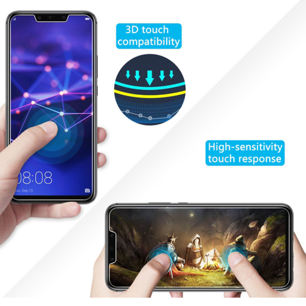 3-PAK Huawei P Smart 2018 Standard Skærmbeskyttelse HD 0,3mm Transparent/Genomskinlig