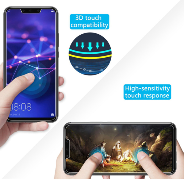 3-PAKKAUS Huawei P Smart 2018 Standard Näytönsuojat HD 0,3 mm Transparent/Genomskinlig