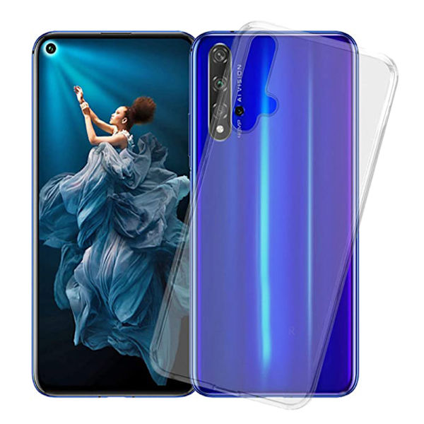 Stötdämpande Silikonskal - Huawei Nova 5T Transparent/Genomskinlig