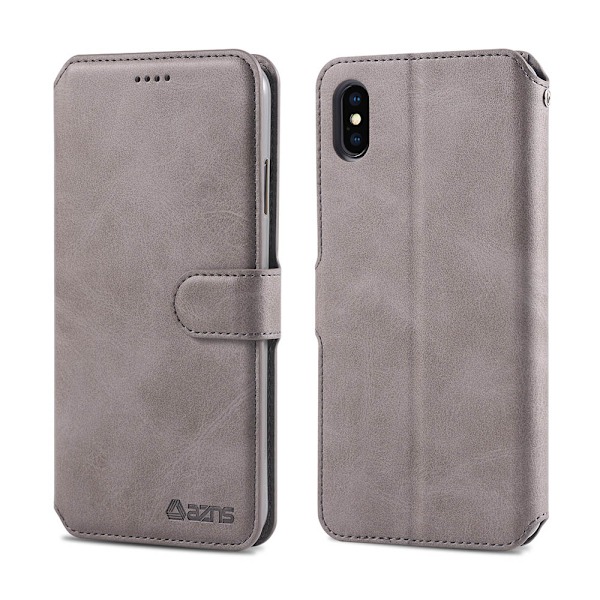 iPhone X/XS - Plånboksfodral Blå Blå
