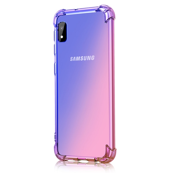 Kraftfullt Stilrent Silikonskal FLOVEME - Samsung Galaxy A10 Svart/Guld Svart/Guld