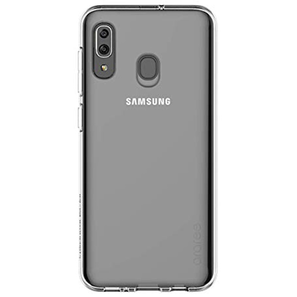 Smart Stöttåligt Silikonskal - Samsung Galaxy A40 Transparent/Genomskinlig Transparent/Genomskinlig