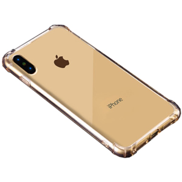 iPhone XR - Gjennomtenkt beskyttelsesdeksel fra FLOVEME Guld-Mörk