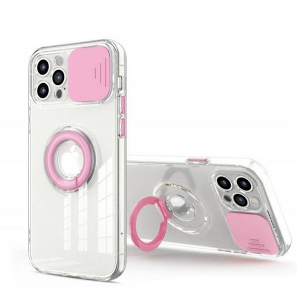 iPhone 12 Pro Max - Skyddande Praktiskt FLOVEME Skal Rosa