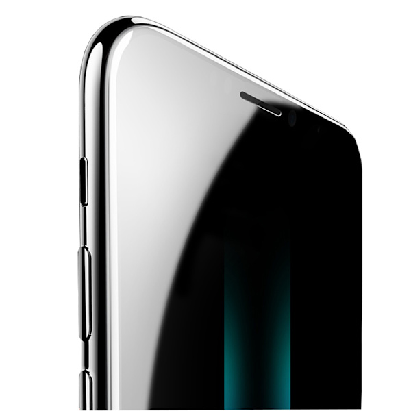 iPhone XS Max Skärmskydd 2.5D med Ram 9H HD-Clear Svart