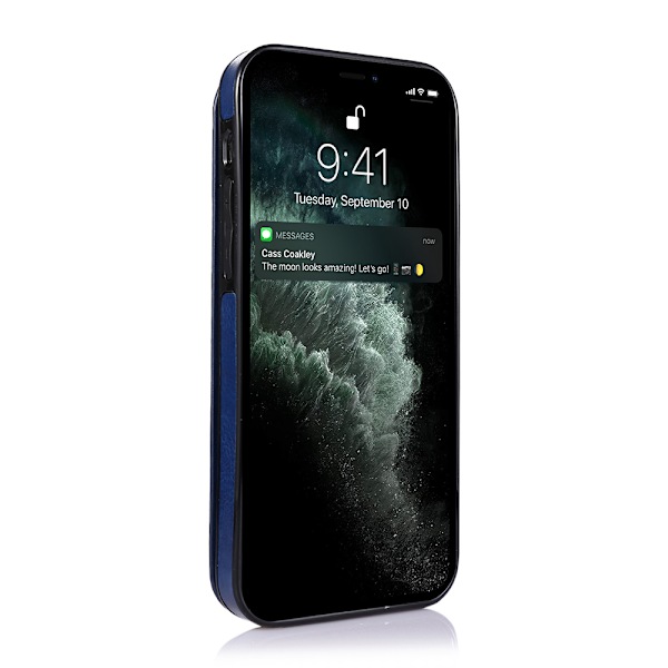 iPhone 13 - Smart & Praktisk Skal med Kortholder Mörkblå