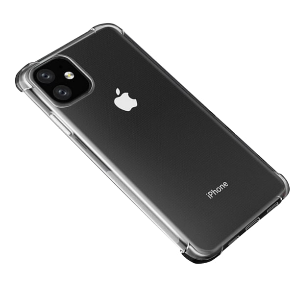 iPhone 11 Pro Max - Profesjonelt beskyttende silikondeksel FLOVEME Transparent/Genomskinlig