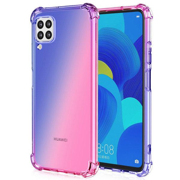 Kraftfullt Stöttåligt Skal - Huawei P40 Lite Blå/Rosa