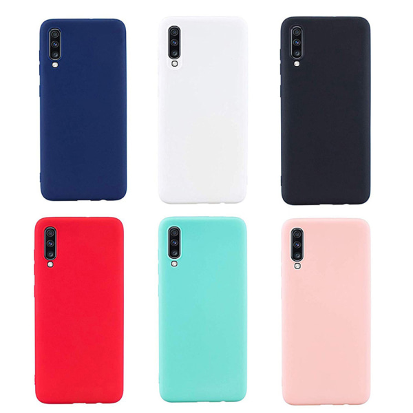 Samsung Galaxy A70 - Stilfuldt mat silikone cover NKOBEE Röd