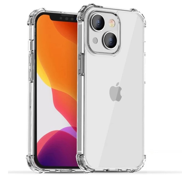 iPhone 14 - Stilig beskyttende gradient silikonetui Blå/Rosa