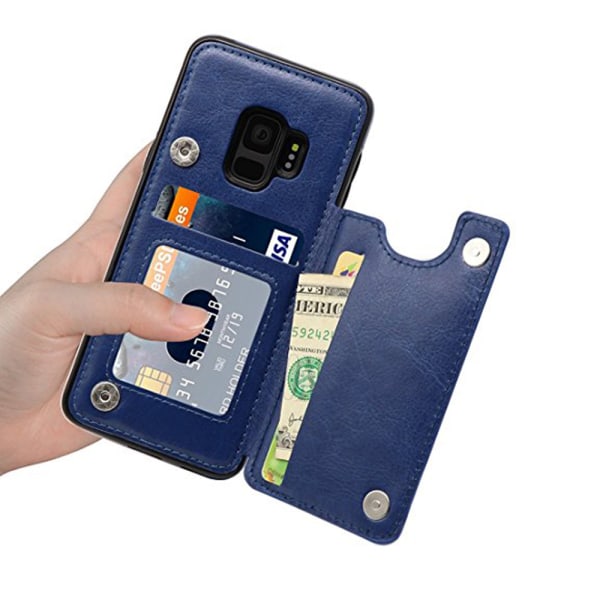Deksel med lommebok til Samsung Galaxy S9 Vit
