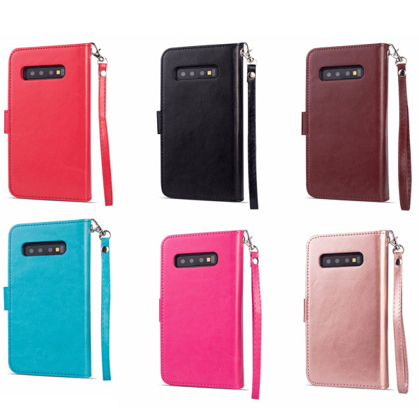 Samsung Galaxy S10 - Robust Wallet etui LEMAN Röd