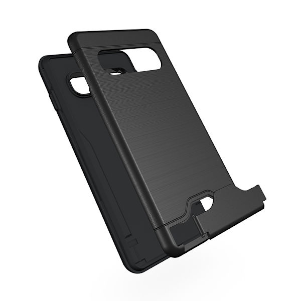 Samsung Galaxy S10 - Praktiskt Skyddsskal med Kortfack (JENSEN) Grön