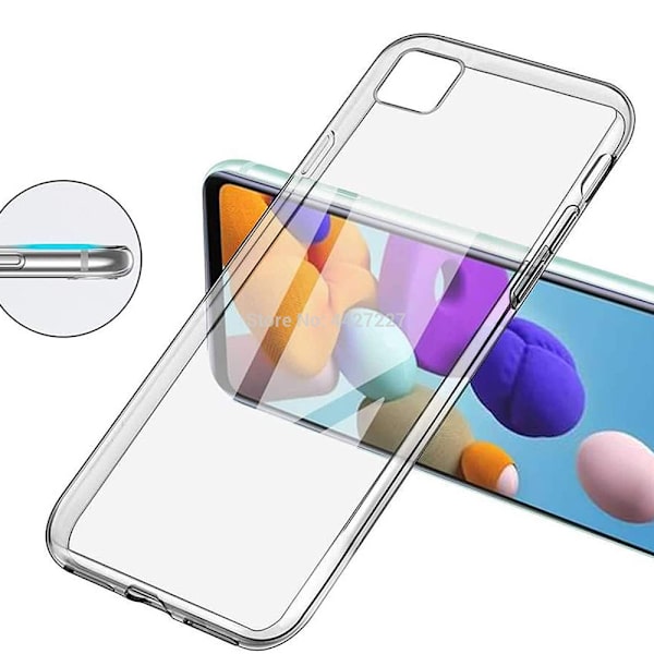 Huawei Y5p - Silikondeksel Transparent/Genomskinlig