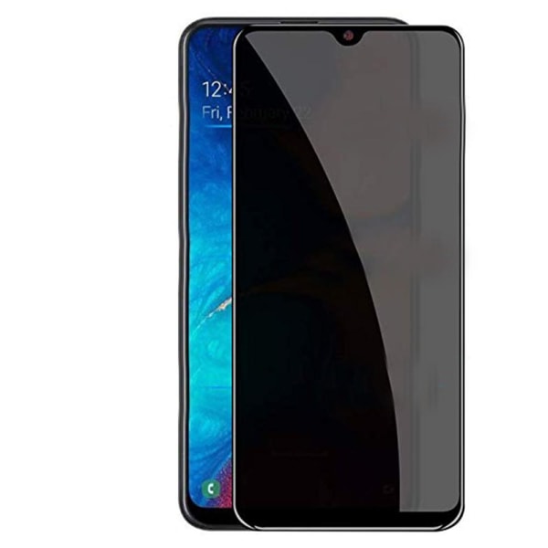 3-PAKKAUS Samsung Galaxy A02s Anti-Spy HD 0,3mm näytönsuoja Svart